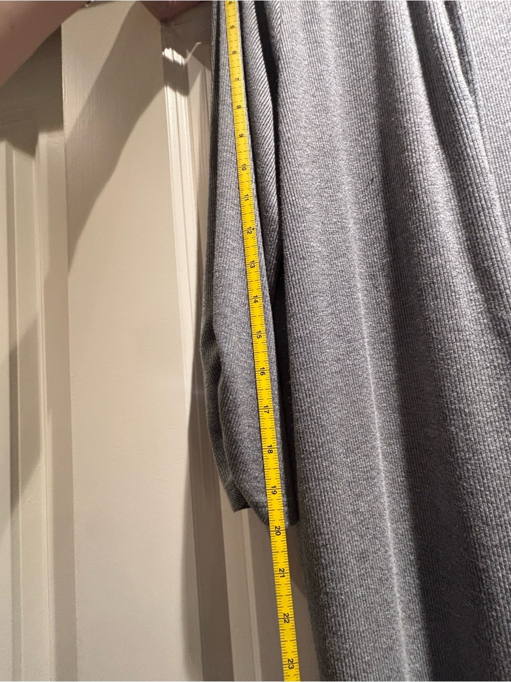 Soma Ribbed Gray Open-Front Cardigan - Picture 8 of 10